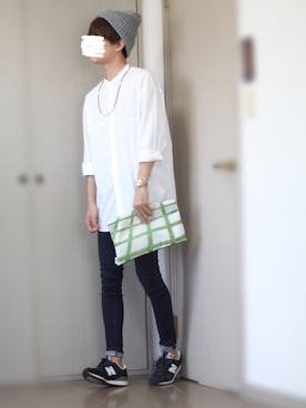 「JEANASIS（ジーナシス）のアイテム（デニムパンツ）」を使った、Nsさん（メンズ・166cm）の秋コーディネート