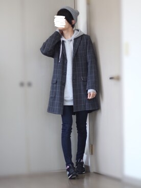 「JEANASIS（ジーナシス）のアイテム（デニムパンツ）」を使った、Nsさん（メンズ・166cm）の冬コーディネート
