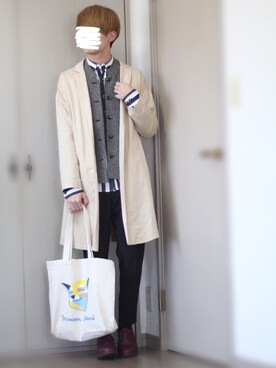 「JEANASIS（ジーナシス）のアイテム（ジャケット/アウター）」を使った、Nsさん（メンズ・166cm）の春コーディネート