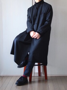 「シンプルおしゃれが好き」｜「アイテム（ブルゾン）」を使った、Nsさん（メンズ・166cm）の秋コーディネート