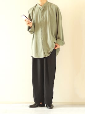 「shiyoh」｜「アイテム（スリッポン）」を使った、Nsさん（メンズ・166cm）の夏コーディネート