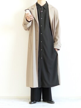 「shiyoh」｜「アイテム（スリッポン）」を使った、Nsさん（メンズ・166cm）の秋コーディネート