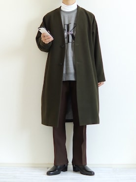 「JUNRED（ジュンレッド）のアイテム（その他アウター）」を使った、Nsさん（メンズ・166cm）の冬コーディネート