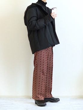 「shiyoh」｜「アイテム（ダウンジャケット/コート）」を使った、Nsさん（メンズ・166cm）の冬コーディネート