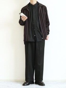 「u170」｜「アイテム（ブルゾン）」を使った、Nsさん（メンズ・166cm）の冬コーディネート