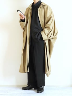 「u170」｜「アイテム（その他アウター）」を使った、Nsさん（メンズ・166cm）の冬コーディネート