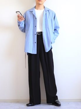 「アイテム（ドレスシューズ）」を使った、Nsさん（メンズ・166cm）の春コーディネート