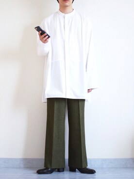 「Pheeta（フィータ）のアイテム（シャツ/ブラウス）」を使った、Nsさん（メンズ・166cm）の夏コーディネート