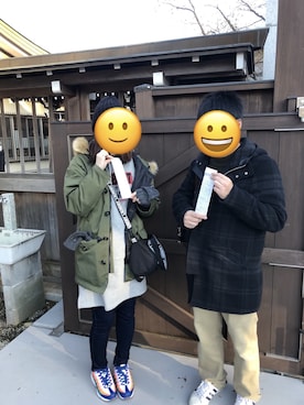 「Laundry（ランドリー）のアイテム（バッグ）」を使った、mszさん（レディース・166cm）の冬コーディネート