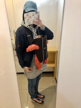 「Laundry（ランドリー）のアイテム（MA-1）」を使った、mszさん（レディース・166cm）の春コーディネート