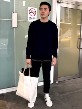 「PULL&BEAR（プルアンドベア）のアイテム（トップス）」を使った、Stevedgeさん（メンズ・176cm）の冬コーディネート
