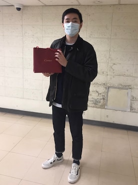 「Cartier」｜「アイテム（ジャケット/アウター）」を使った、Stevedgeさん（メンズ・176cm）の冬コーディネート