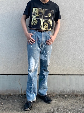 「リメイク」｜れるくん🍋さん（メンズ・177cm）の春コーディネート