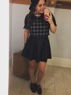 「ALDO（アルド）のアイテム（その他シューズ、パープル系）」を使った、Kendall Dopelskyさん（レディース）の春コーディネート