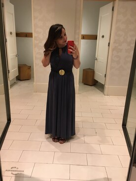 「アイテム（ドレス、グレー系）」を使った、Kendall Dopelskyさん（レディース・160cm）の春コーディネート