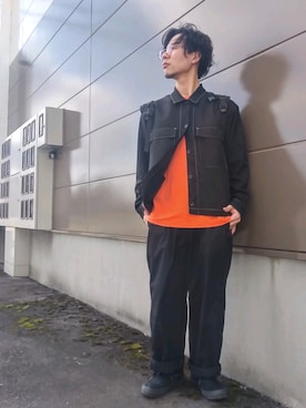 「Confirm（コンファーム）のアイテム（その他アウター）」を使った、kagamonnさん（メンズ・167cm）の春コーディネート