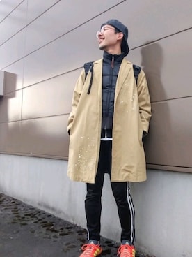 「Ne-net（ネネット）のアイテム（ジャケット/アウター）」を使った、kagamonnさん（メンズ・167cm）の春コーディネート
