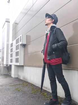 「URBAN RESEARCH（アーバンリサーチ）のアイテム（ライダースジャケット）」を使った、kagamonnさん（メンズ・167cm）の春コーディネート