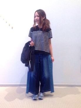 「リメイクジーンズ」｜D_MALL名古屋ラシックさん（レディース・158cm）の春コーディネート