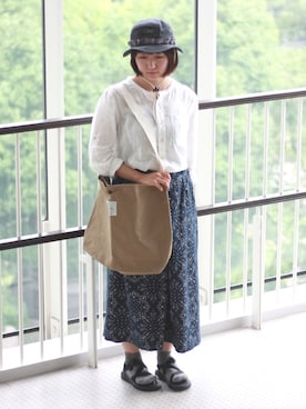 「outdoor research」｜D_MALL名古屋ラシックさん（レディース・154cm）の夏コーディネート