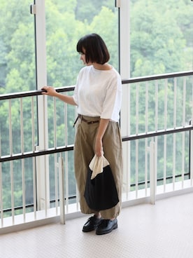 「Tieasy（ティージー）のアイテム」を使った、D_MALL名古屋ラシックさん（レディース・154cm）の夏コーディネート