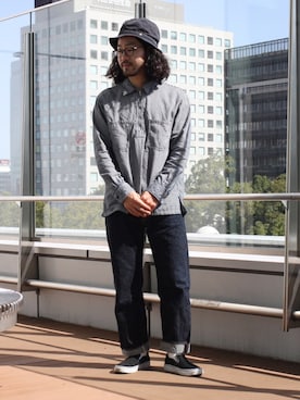 「OMNIGOD（オムニゴッド）のアイテム（パンツ）」を使った、D_MALL名古屋ラシックさん（メンズ・165cm）の春コーディネート