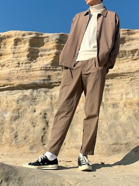 「SENSE OF PLACE by URBAN RESEARCH（センスオブプレイスバイアーバンリサーチ）のアイテム（セットアップ）」を使った、りょた。さん（メンズ・181cm）の春コーディネート