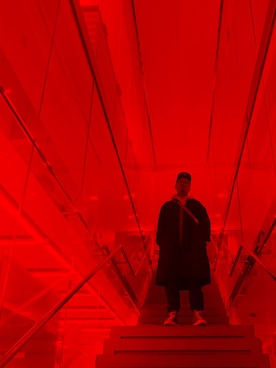 「Y-3（ワイスリー）のアイテム（トレンチコート）」を使った、breeeezeyさん（メンズ・170cm）の春コーディネート