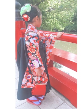 「袴」｜「アイテム（浴衣）」を使った、a.n1922さん（キッズ・110cm）の秋コーディネート