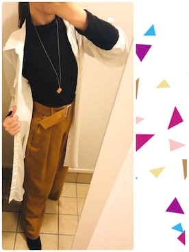 「オフィス」｜「アイテム（ブーツ）」を使った、てんさん（レディース・159cm）の冬コーディネート