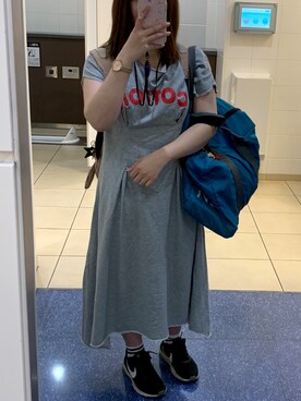 「HeM（ヘム）のアイテム」を使った、Kさん（レディース・152cm）の秋コーディネート