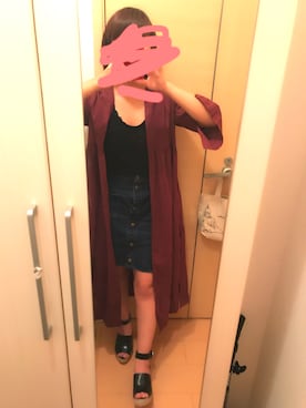 「LUCA（ルカ）のアイテム（ジャケット/アウター）」を使った、なつこさん（レディース・151cm）の夏コーディネート