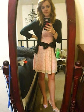 「CANDIES（キャンディーズ）のアイテム」を使った、Jamie Lee Skeltonさん（レディース・163cm）の春コーディネート