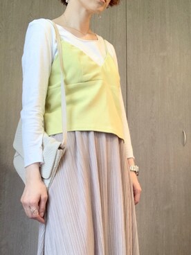 「HARIO Lampwork Factory（ハリオランプワークファクトリー）のアイテム」を使った、mitosaさん（レディース・154cm）の夏コーディネート