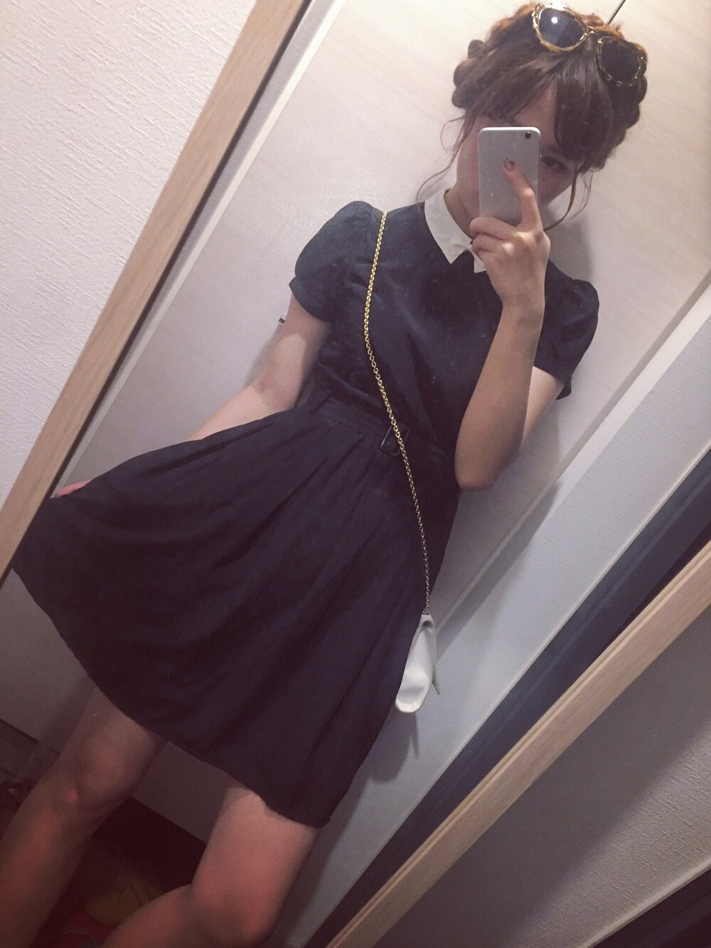 「miu miuのMiu Miu 55mm Sunglasses（サングラス、その他）」を使った、ピンぴょんさん（レディース・167cm）の夏コーディネートの1枚目の写真