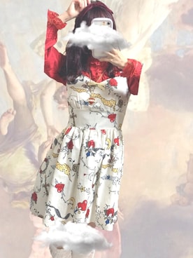 「MILK（ミルク）のアイテム」を使った、るなさん（レディース・154cm）の冬コーディネート