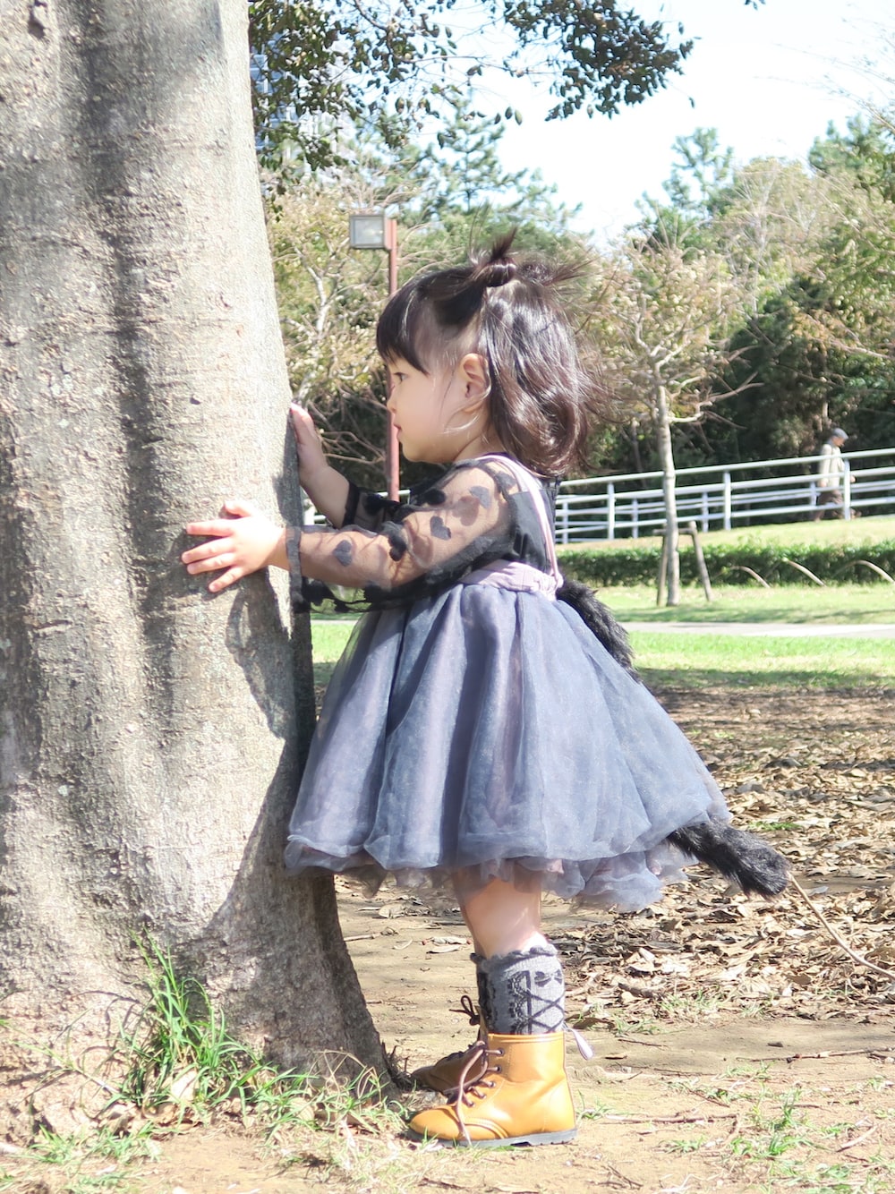 「wearhalloween2018」｜「MARLMARLの【MARLMARL/マールマール】 tutu/チュチュスカート（スカート、ブラック系）」を使った、nanaironmikoさん（キッズ・80cm）の秋コーディネートの1枚目の写真