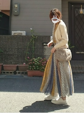 「sankyo shokai（サンキョウショウカイ）のアイテム（バッグ）」を使った、マルルン♪ さん（レディース・159cm）の秋コーディネート