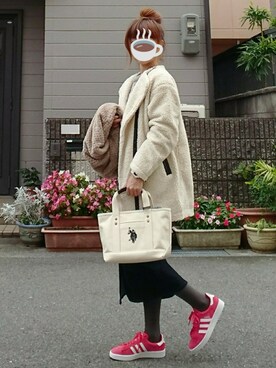 「リップスター」｜「アイテム（ブルゾン）」を使った、マルルン♪ さん（レディース・159cm）の秋コーディネート