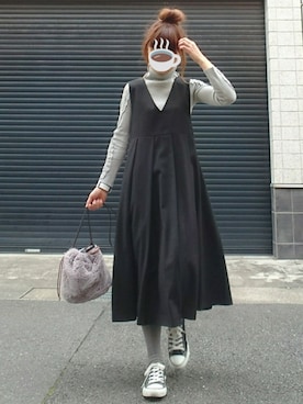 「Cawaii」｜「アイテム（アナログ腕時計）」を使った、マルルン♪ さん（レディース・159cm）の冬コーディネート