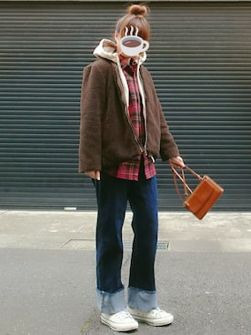 「ivory court（アイボリーコート）のアイテム」を使った、マルルン♪ さん（レディース・159cm）の冬コーディネート