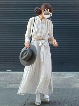 「reca（レカ）のアイテム（帽子）」を使った、マルルン♪ さん（レディース・159cm）の春コーディネート