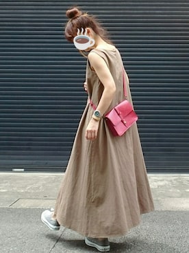 「INASTUDIOS（イーナストゥディオス）のアイテム」を使った、マルルン♪ さん（レディース・159cm）の夏コーディネート