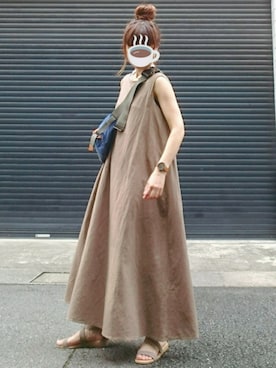 「SonnyLabel」｜「アイテム（アナログ腕時計）」を使った、マルルン♪ さん（レディース・159cm）の夏コーディネート