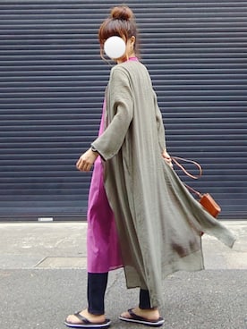 「SonnyLabel」｜「アイテム（ビーチサンダル）」を使った、マルルン♪ さん（レディース・159cm）の夏コーディネート