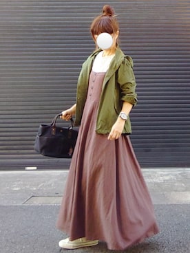 「SonnyLabel」｜「アイテム（アナログ腕時計）」を使った、マルルン♪ さん（レディース・159cm）の秋コーディネート