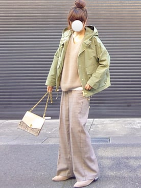 「Traditional Weatherwear」｜「アイテム（マウンテンパーカー）」を使った、マルルン♪ さん（レディース・159cm）の秋コーディネート