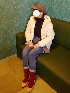 「reca（レカ）のアイテム（オールインワン・サロペット）」を使った、マルルン♪ さん（レディース・159cm）の冬コーディネート