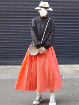 マルルン♪ さんの「【WEB限定】【Gigi】綿シルクロングスカート」を使ったコーディネート