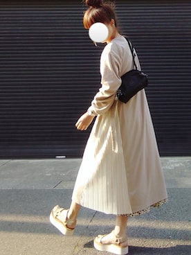 「リップスター」｜「アイテム（ワンピース/ドレス）」を使った、マルルン♪ さん（レディース・159cm）の春コーディネート